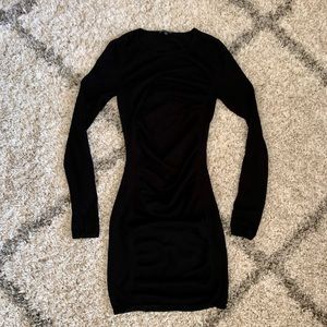 Express ruched sweater dress